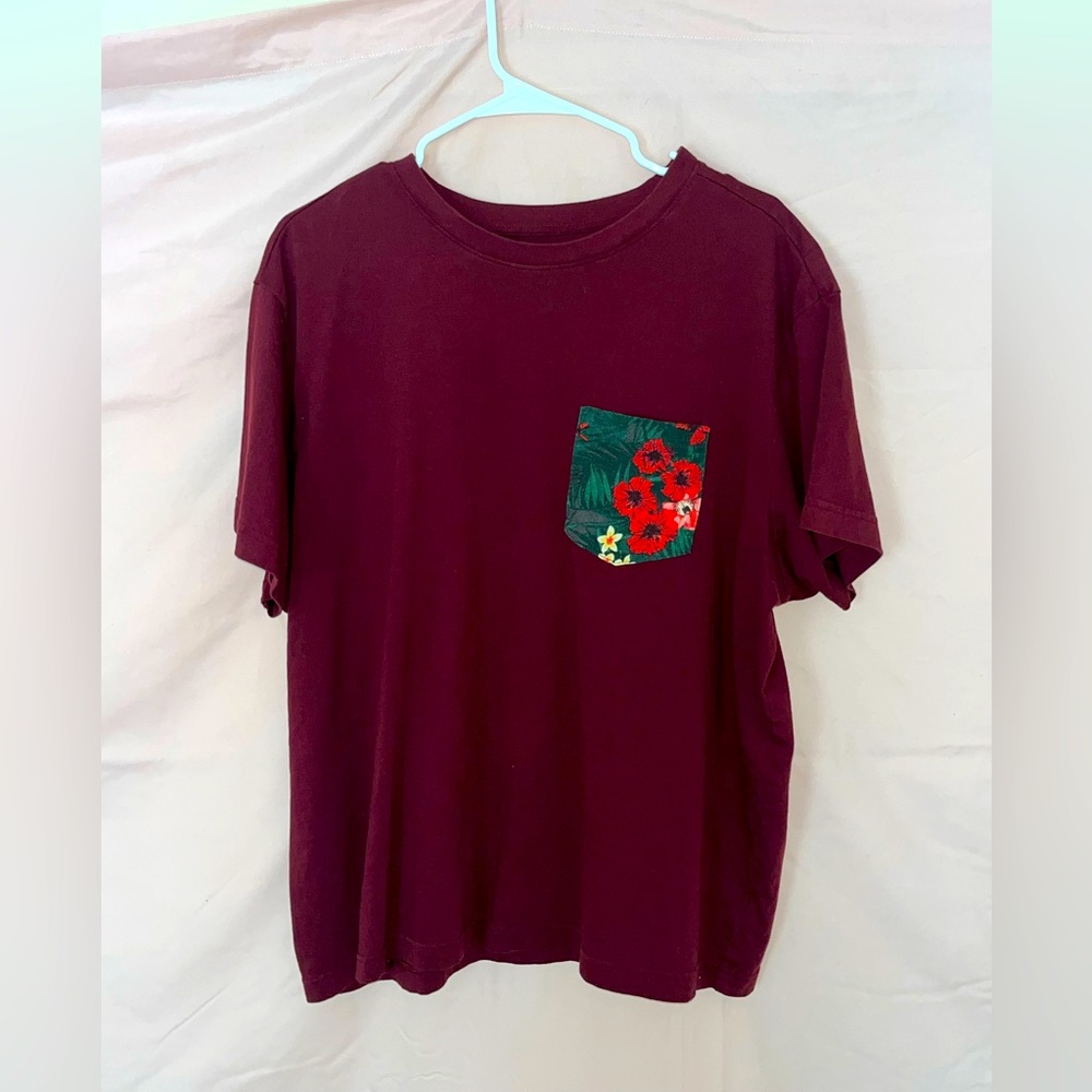 Men’s Short Sleeve Floral Pocket TShirt